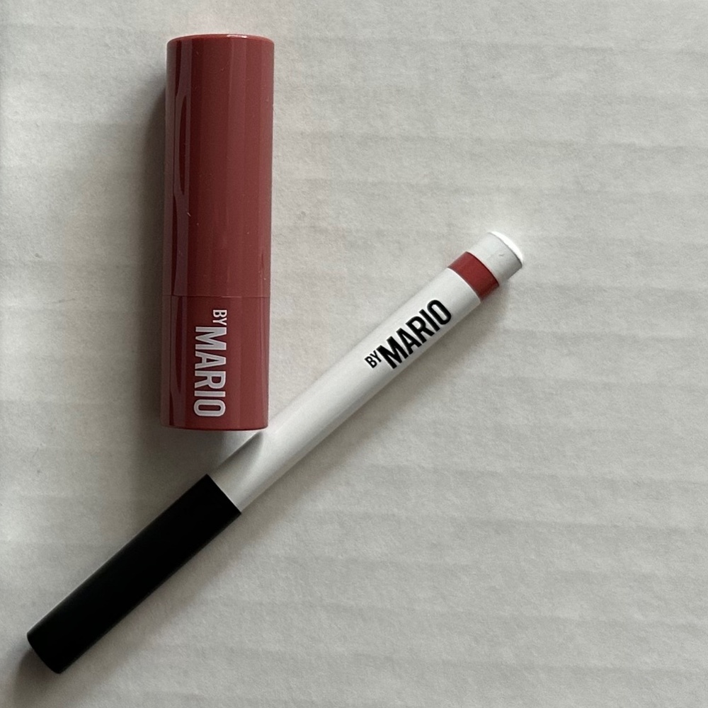NIB Makeup by Mario set of lip pencil and plumping lipstick travel size